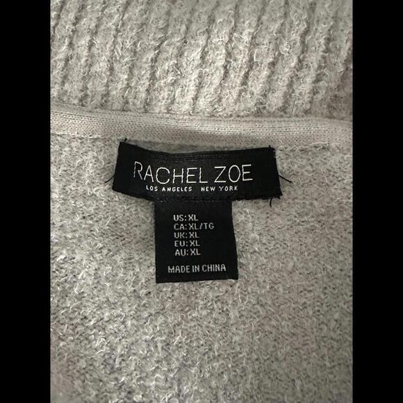 Rachel Zoe super soft grey open cardigan sweater Size XL - Picture 4 of 5